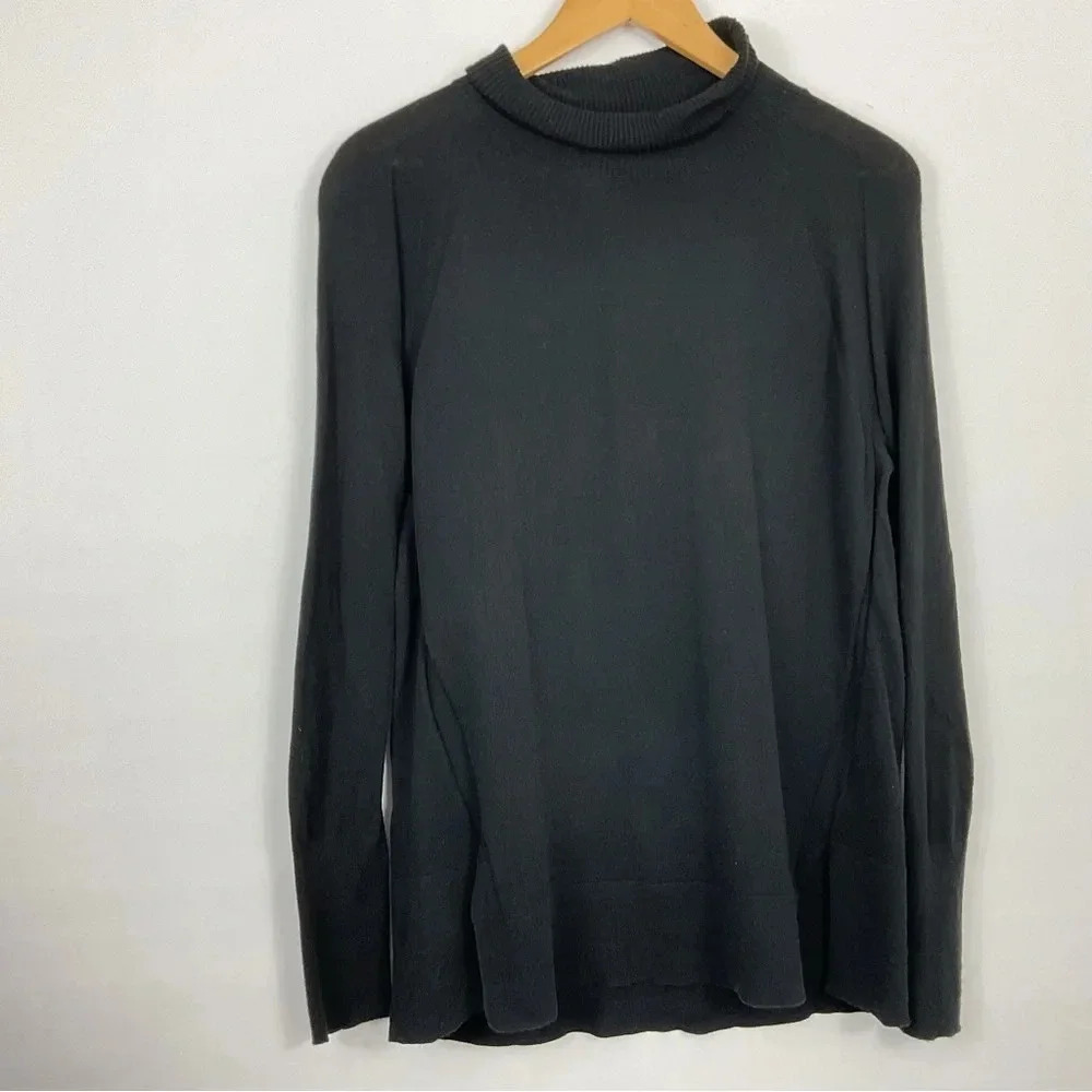 White + Warren Silk Blend Turtleneck Mock Neck Sweater Size Small‎